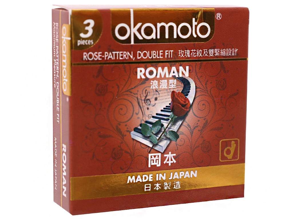 Bao cao su Okamoto Roman hộp 3 cái