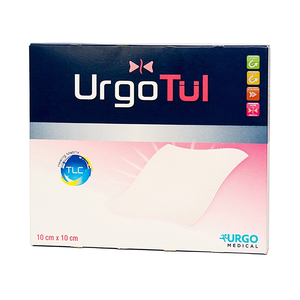 Gạc mỡ chống dính Urgotul hộp 10 miếng 10cm x 10cm