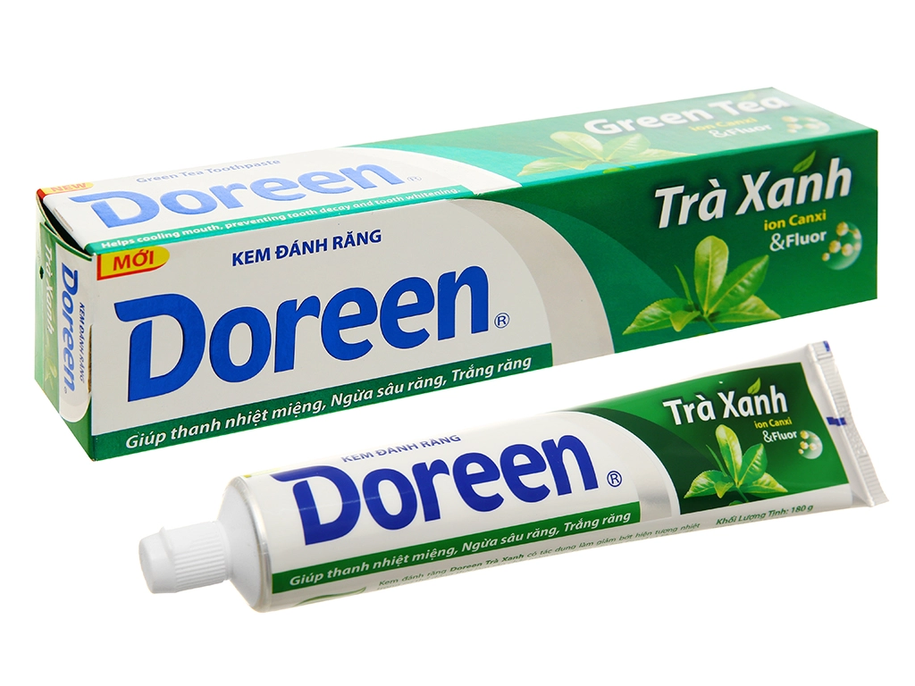 Kem đánh răng Doreen Trà Xanh tuýp 180g