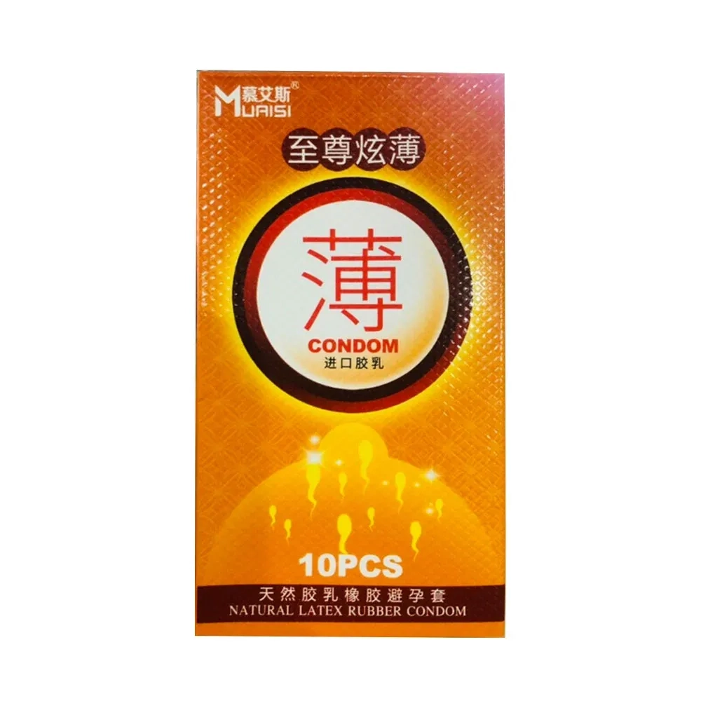 Bao cao su Muaisi Cam - Siêu mỏng, hương dâu hộp 10 cái