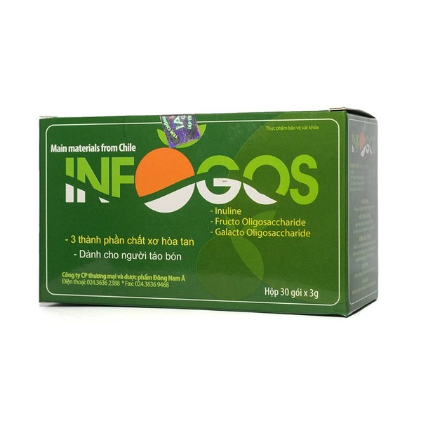 Bổ sung chất xơ Infogos hộp 30 gói x 3g