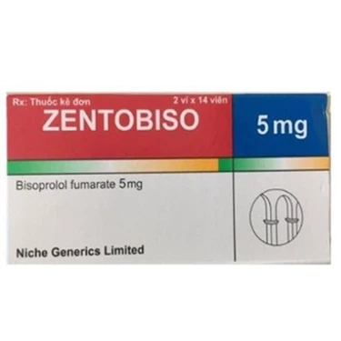 Thuốc điều trị suy tim mãn tính ổn định Zentobiso 5mg hộp 2 vỉ x 14 viên