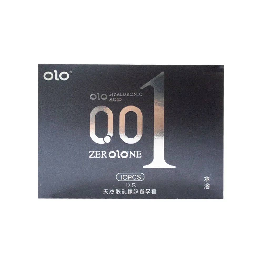 Bao cao su OLO 0.01 Đen - Siêu mỏng, hương vani hộp 10 cái