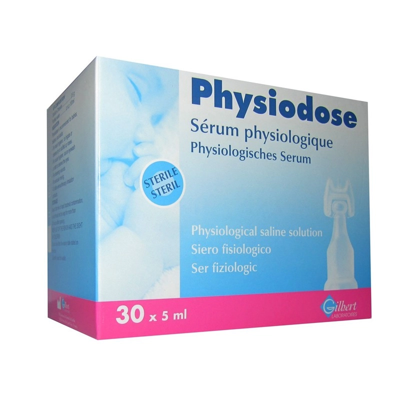 Dung dịch vệ sinh mũi Physiodose Gilbert hộp 30 ống x 5ml