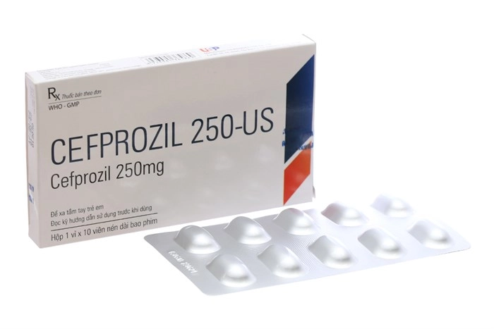 Thuốc kháng sinh Cefprozil 250-US hộp 10 viên