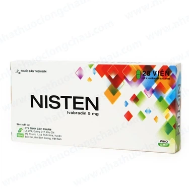 Điều trị bệnh mạch vành, đau thắt ngực Nisten 5mg DaViPharm hộp 2 vỉ x 14 viên