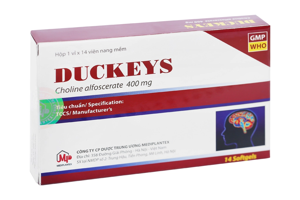 Thuốc điều trị sa sút trí tuệ Duckeys hộp 1 vỉ x 14 viên nang mềm