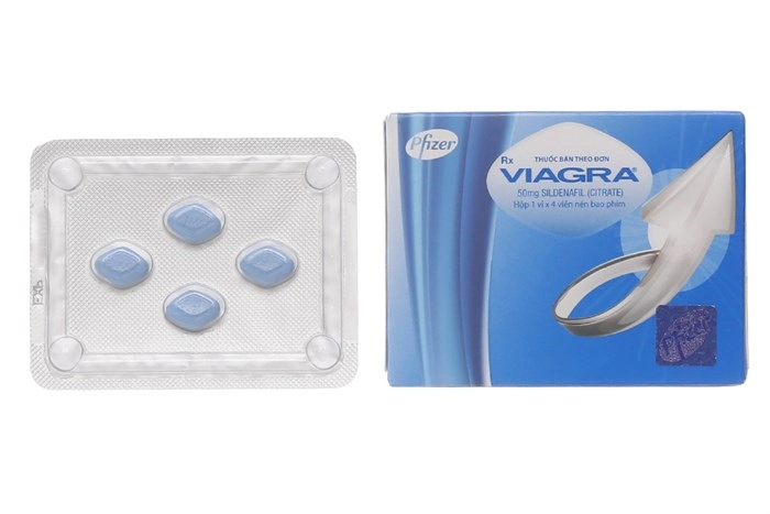 Thuốc trị rối loạn cương dương Viagra 50mg hộp 4 viên