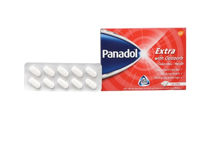 Thuốc giảm đau, hạ sốt Panadol Extra with Optizorb hộp 120 viên