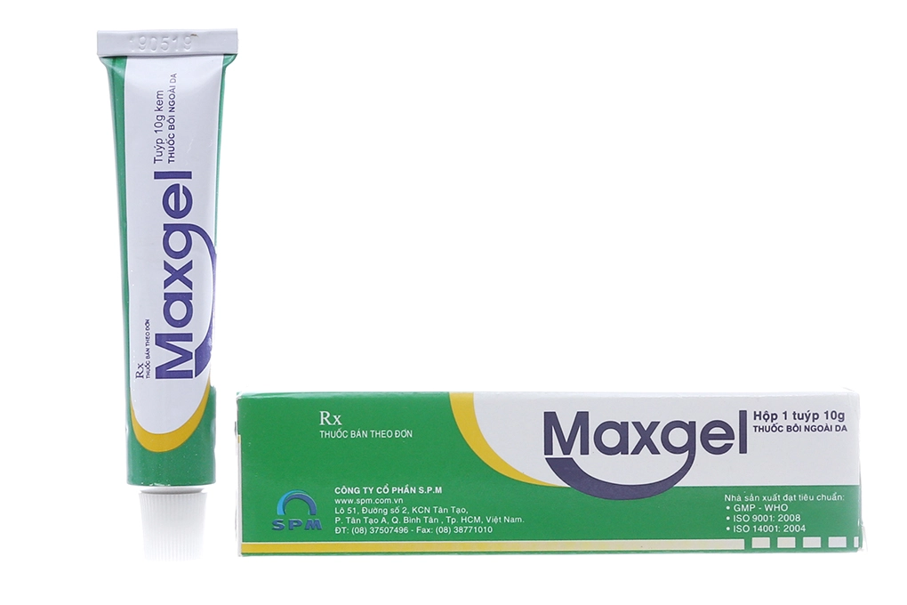 Kem bôi trị viêm da Maxgel tuýp 10g