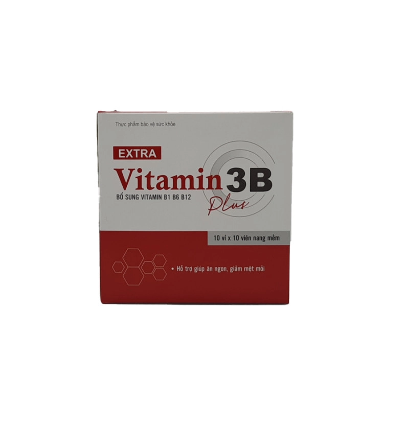 Viên uống bổ sung Extra Vitamin 3B Plus (Phương Đông) hộp 10 vỉ x 10 viên