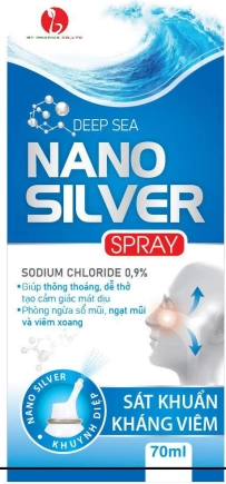 Dung dịch xịt mũi họng Deep sea Nano Silver Spray hộp 1 chai 70ml