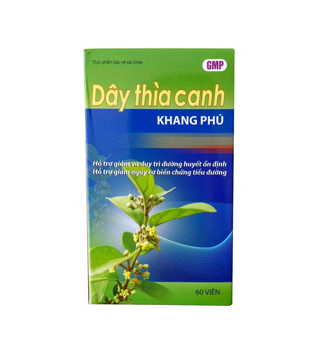 Viên uống giúp ổn định đường huyết Dây Thìa Canh Khang Phú hộp 1 lọ 60 viên