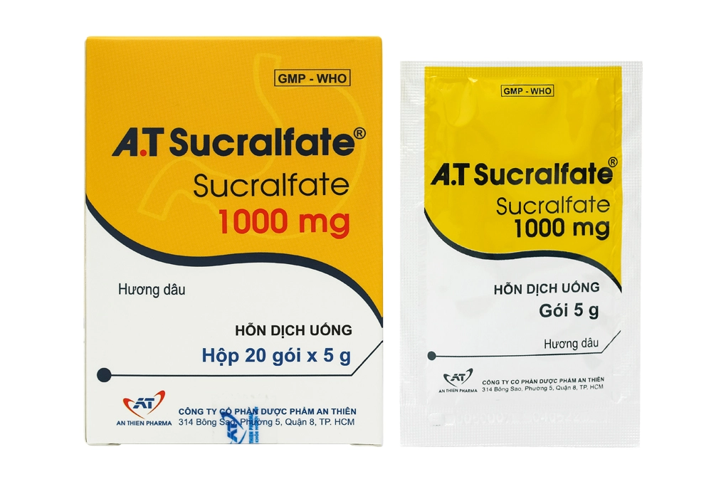 A.T Sucralfate 1000mg hộp 20 gói