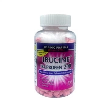 Thuốc giảm đau kháng viêm IBUCINE 200 lọ 500 viên