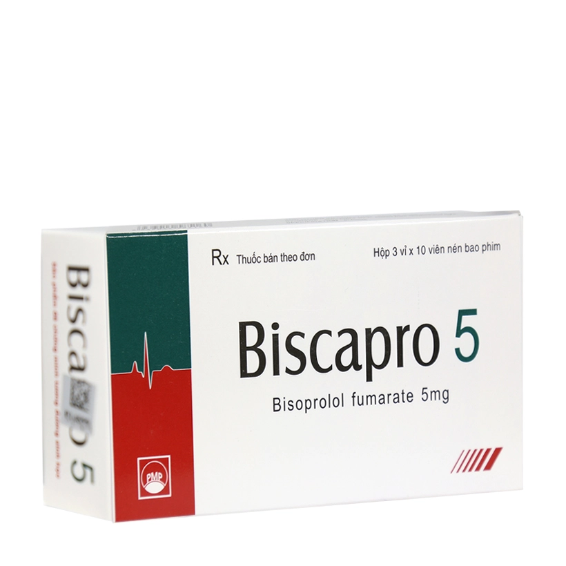 Thuốc tim mạch Biscapro 5 hộp 30 viên