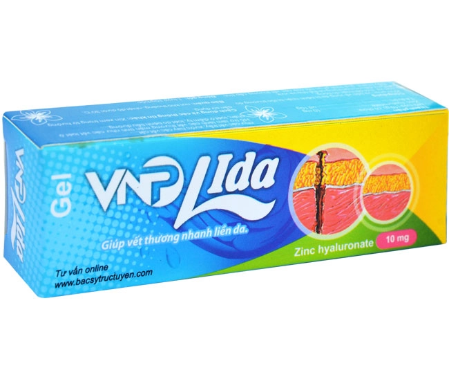 Giúp vết thương nhanh liền da Gel VNP Lida hộp 1 tuýp 10g