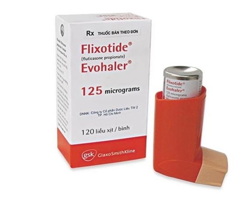Thuốc hen suyễn Flixotide Evohaler hộp 1 bình xịt 120 liều