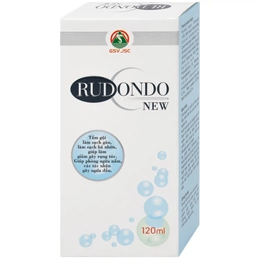 Giúp sạch gầu, giảm nấm, dầu nhờn da dầu dầu gội Rudondo New Quang Xanh chai 120ml