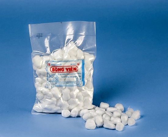Bông y tế dạng viên Bảo Thạch gói 50g