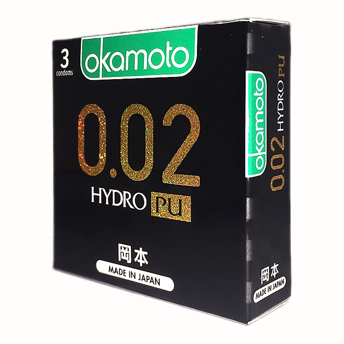 Bao cao su OKAMOTO 0.02 Hydro PU hộp 3 cái
