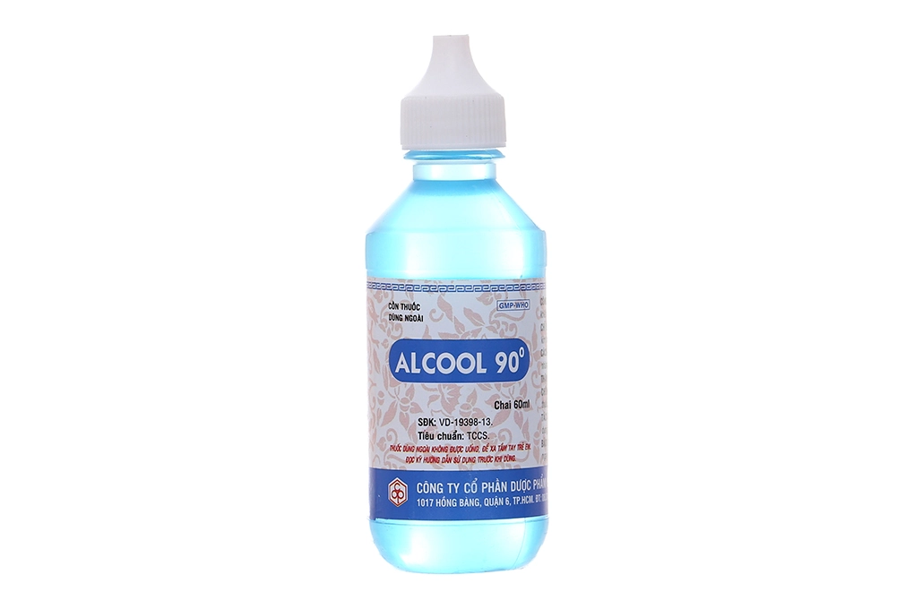 Cồn xanh Alcool 90 độ OPC chai 60ml