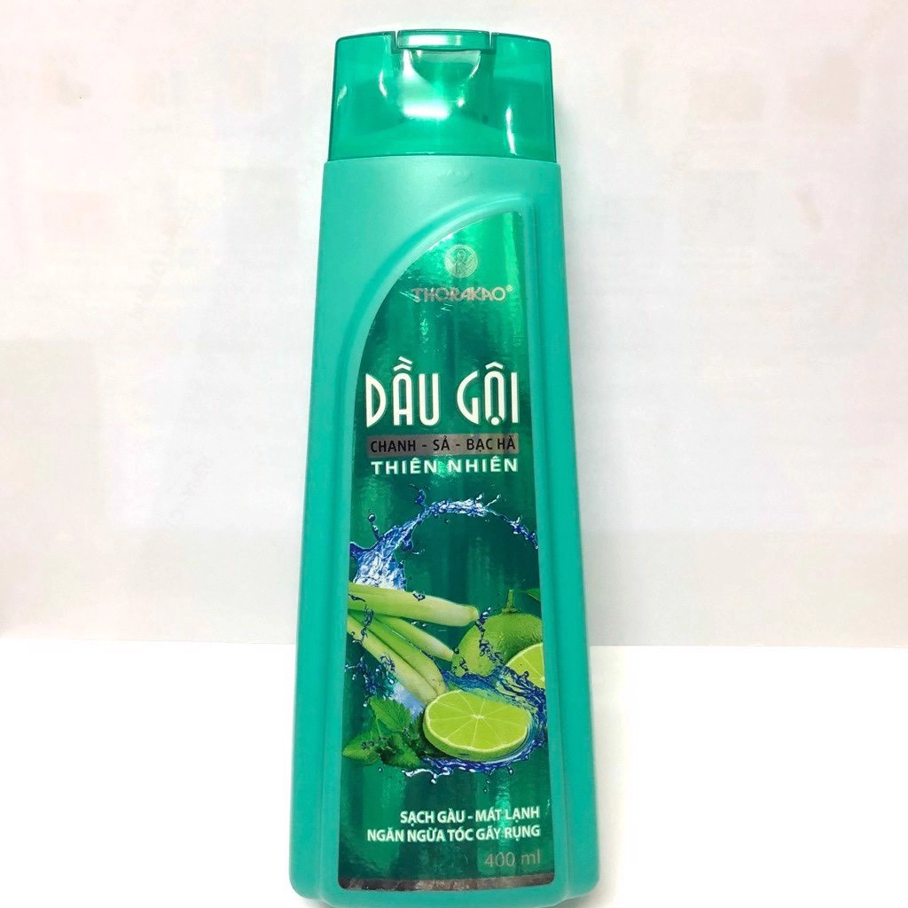 Dầu gội Thorakao chanh sả bạc hà chai 400ml