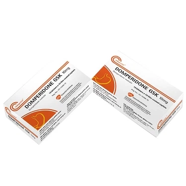 Thuốcđiều trị chứng buồn nôn và nôn Domperidone GSK 10mg hộp 10 vỉ x 10 viên