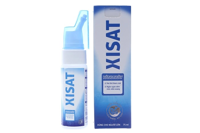Dung dịch xịt sạch thông mũi cho người lớn Xisat chai 75ml