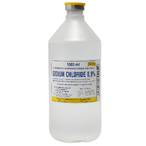 Dung dịch Sodium Chloride 0.9% Mekophar hộp 1 chai x 1000ml