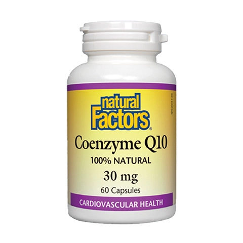 Thực phẩm bảo vệ sức khỏe Natural Factors Coenzym Q10 hộp 1 lọ x 60 viên