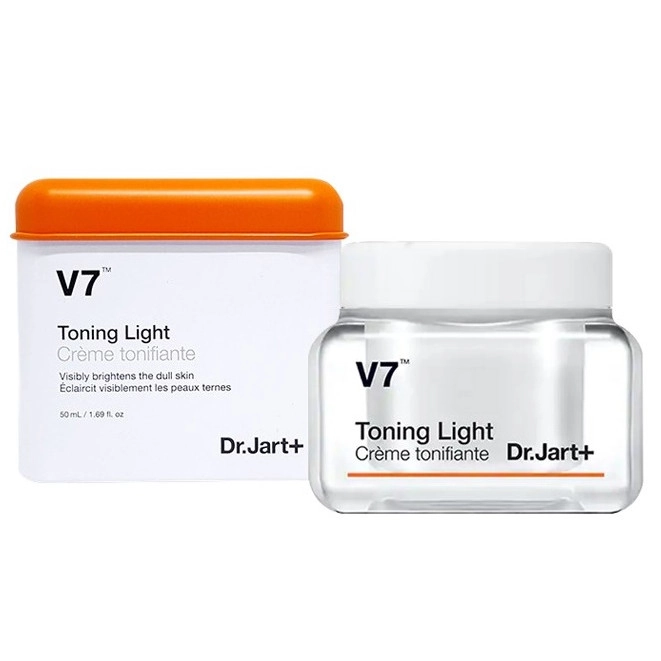 Kem dưỡng trắng, phục hồi da, giảm thâm mụn, nám da Dr.Jart+ V7 Toning Light lọ 50ml