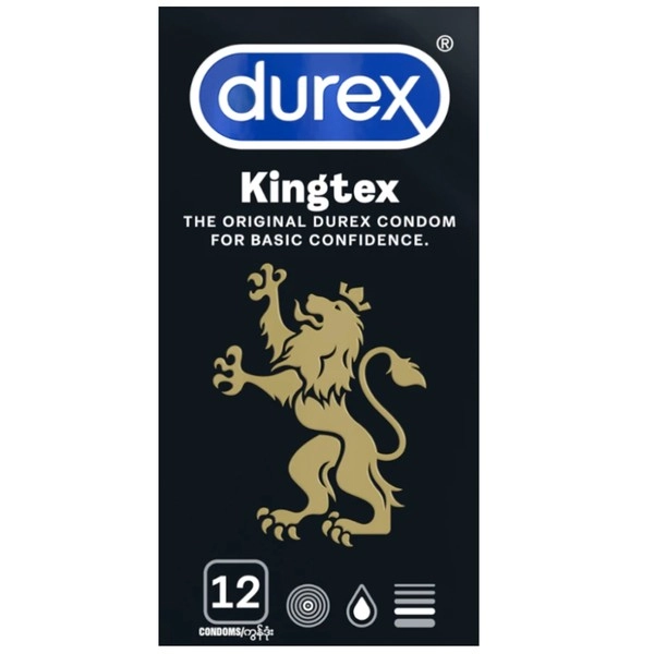 Bao cao su Durex Kingtex hộp 12 cái