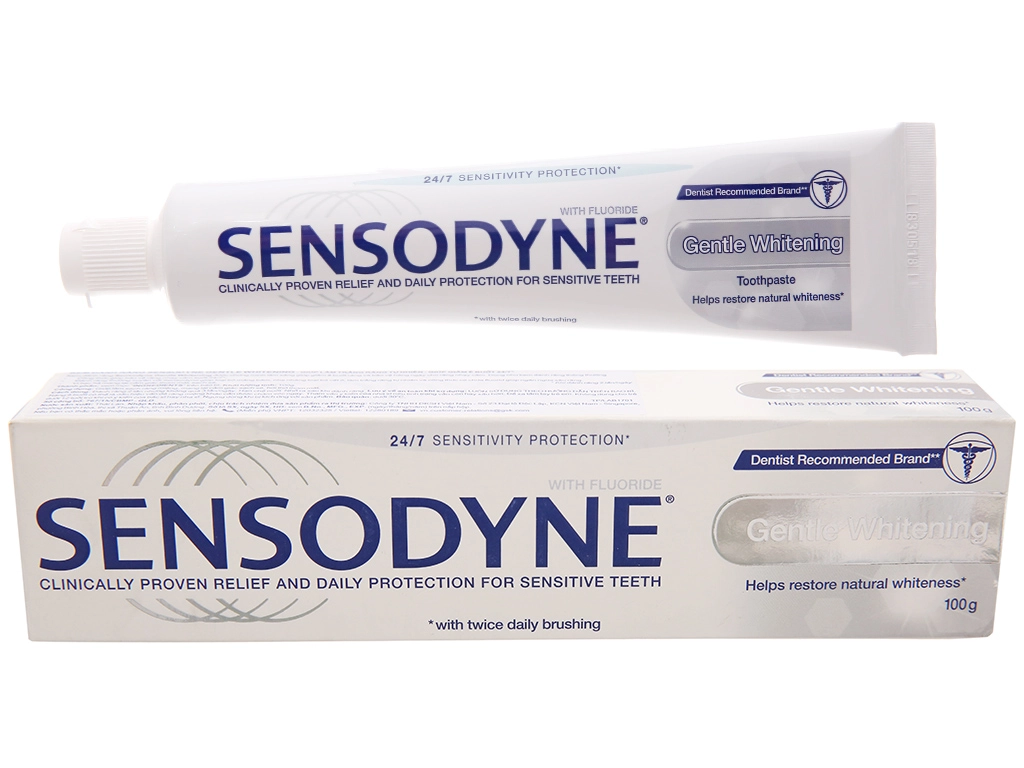 Kem đánh răng Sensodyne Gentle Whitening hộp 1 tuýp 100g