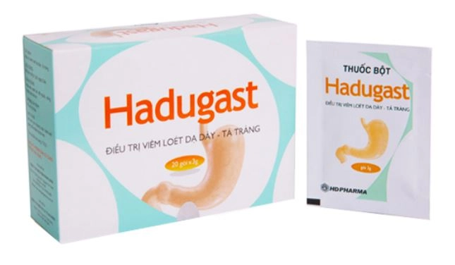 Thuốc điều trị viêm loét dạ dày - tá tràng Hadugast hộp 20 gói