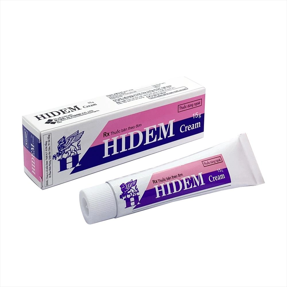 Thuốc điều trị viêm da HIDEM cream hộp 1 tuýp 15g