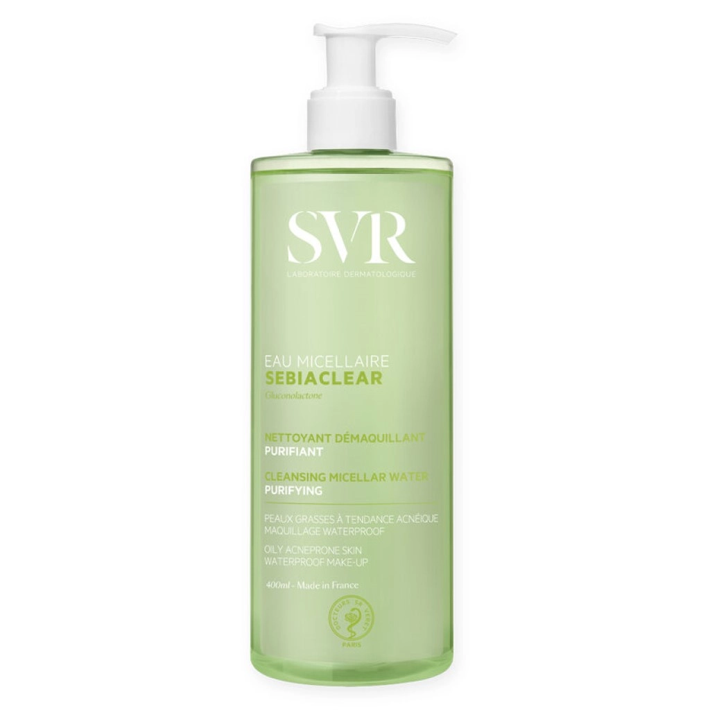 Nước tẩy trang dành cho da nhạy cảm, da dầu SVR Sebiaclear Eau Micellaire chai 400ml