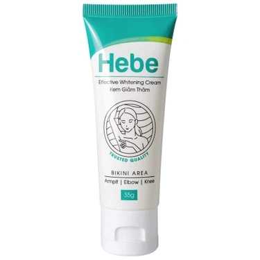 Hỗ trợ giảm thâm vùng nách, vùng kín kem giảm thâm Hebe Effective Whitening Cream La Beaute hộp x 35g