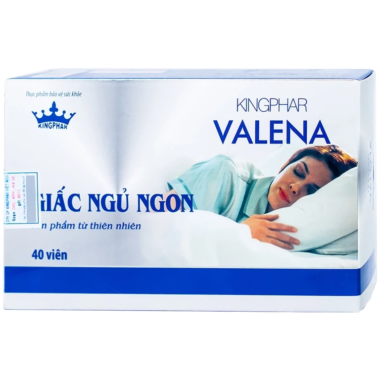Giúp an thần, hỗ trợ dễ ngủ Valena Kingphar hộp 4 vỉ x 10 viên