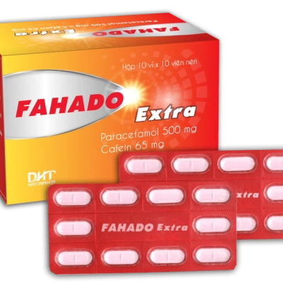 Thuốc giảm đau, hạ sốt Fahadol Extra hộp 10 vỉ x 10 viên