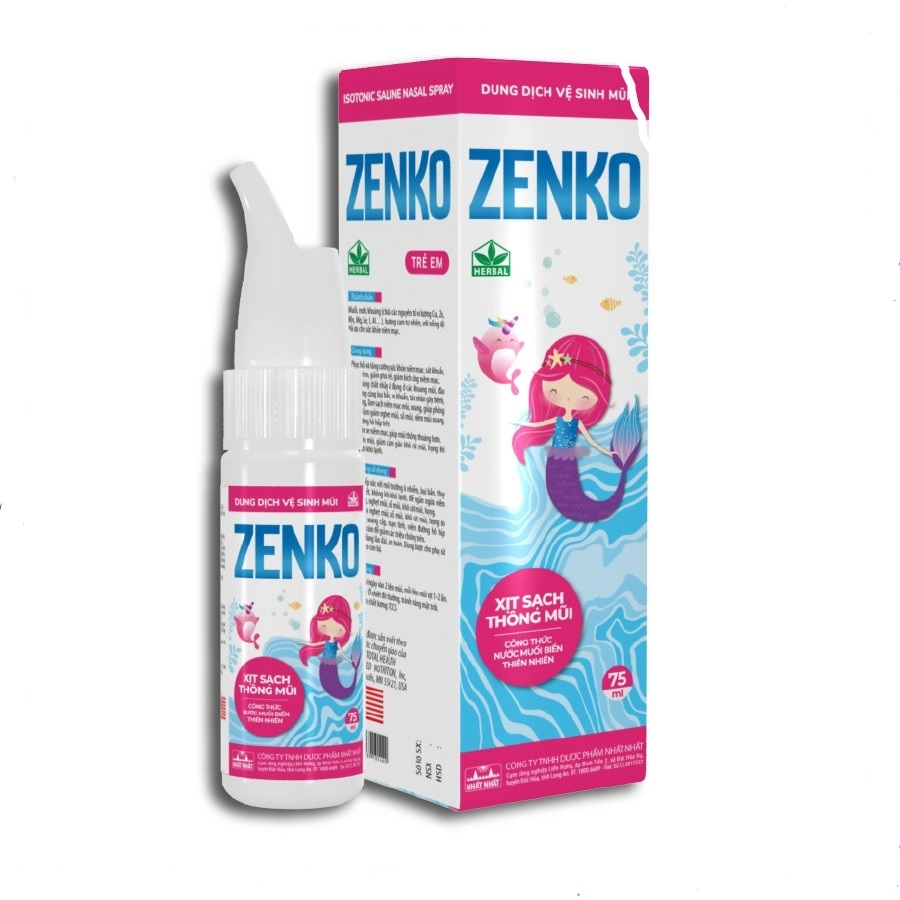 Dung dịch vệ sinh mũi Zenko Trẻ Em chai 75ml