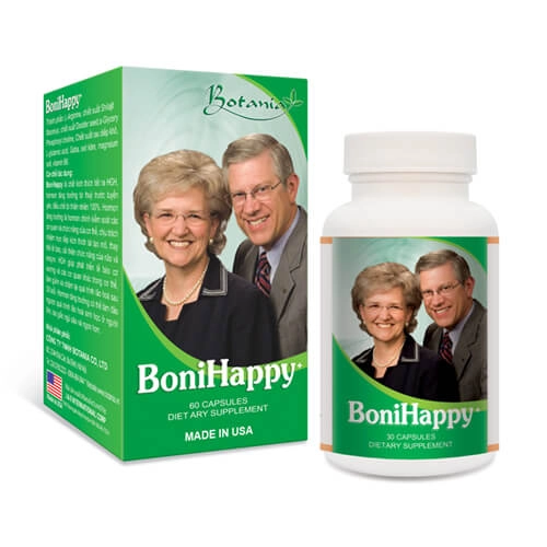 Hỗ trợ ngủ ngon, tạo giấc ngủ sâu BoniHappy+ hộp 60 viên nang