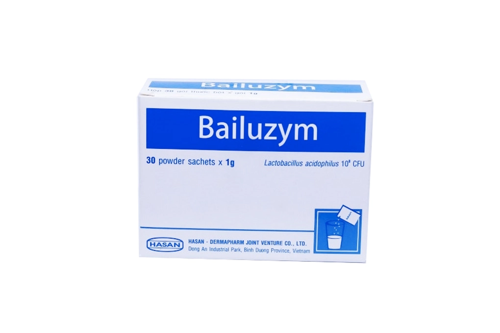 Men vi sinh Bailuzym  hộp 30 gói x 1g