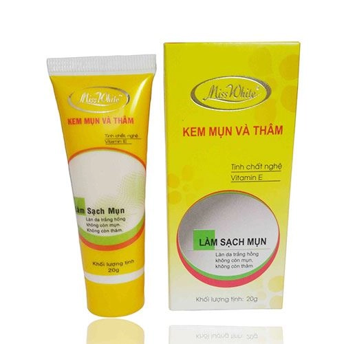 Kem mụn và thâm Miss White hộp 1 tuýp 20g