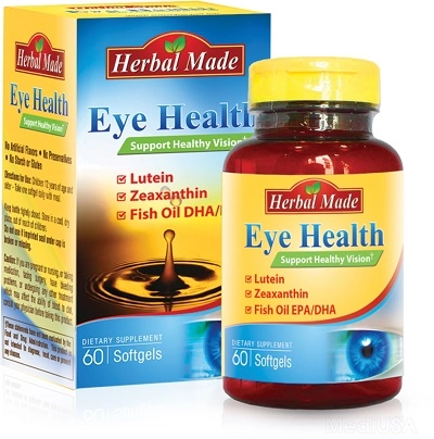 Viên uống bổ mắt Eye Health MediUSA hộp 1 lọ 60 viên