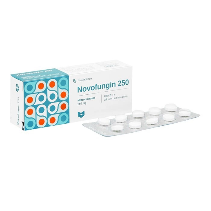 Thuốc kháng sinh Novofungin 250 hộp 20 viên