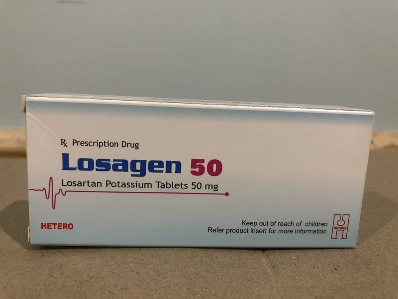Thuốc điều trị tăng huyết áp Losagen 50 hộp 30 viên