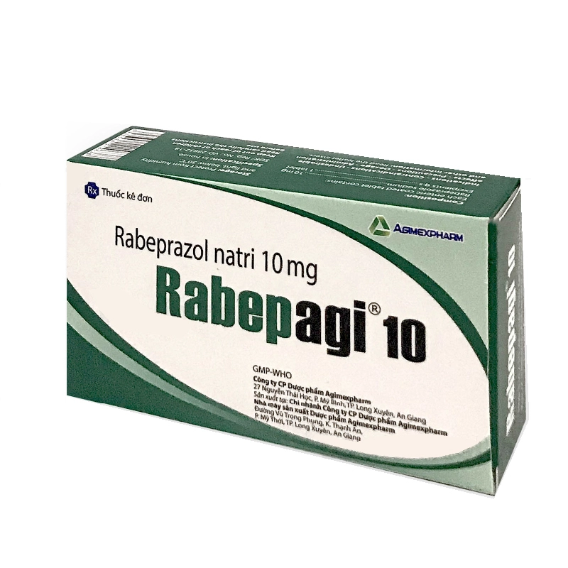 Thuốc trị loét dạ dày, tá tràng Rabepagi 10 hộp 3 vỉ x 10 viên