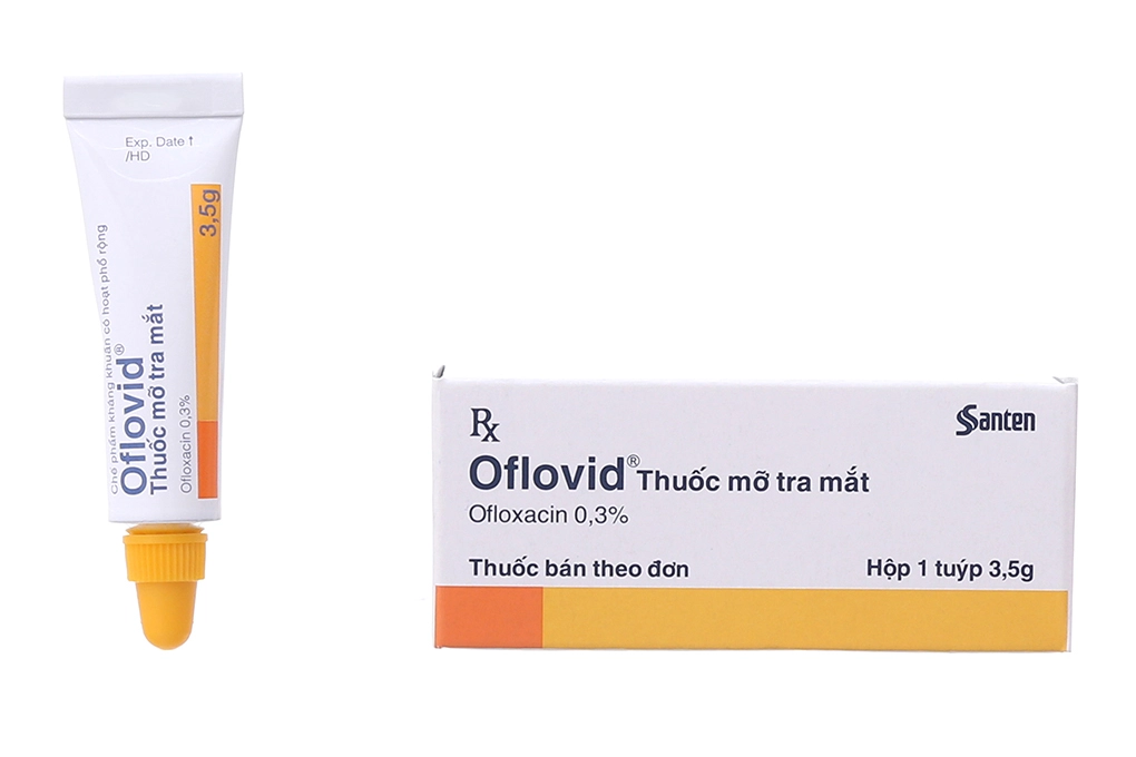 Thuốc mỡ tra mắt Oflovid 0.3% tuýp 3,5g