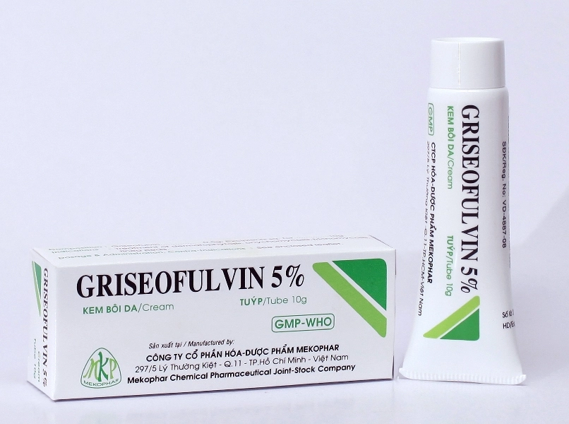 Kem bôi da Griseofulvin 5% hộp 1 tuýp 10g